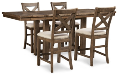 Moriville Counter Height Dining Set - Sigrist Furniture (Sturgis,MI)