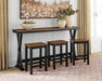 Wildenauer Counter Height Dining Table and 3 Barstools Set - Sigrist Furniture (Sturgis,MI)