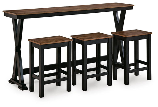 Wildenauer Counter Height Dining Table and 3 Barstools Set - Sigrist Furniture (Sturgis,MI)