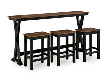 Wildenauer Counter Height Dining Table and 3 Barstools Set - Sigrist Furniture (Sturgis,MI)