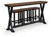Wildenauer Counter Height Dining Table and 3 Barstools Set - Sigrist Furniture (Sturgis,MI)
