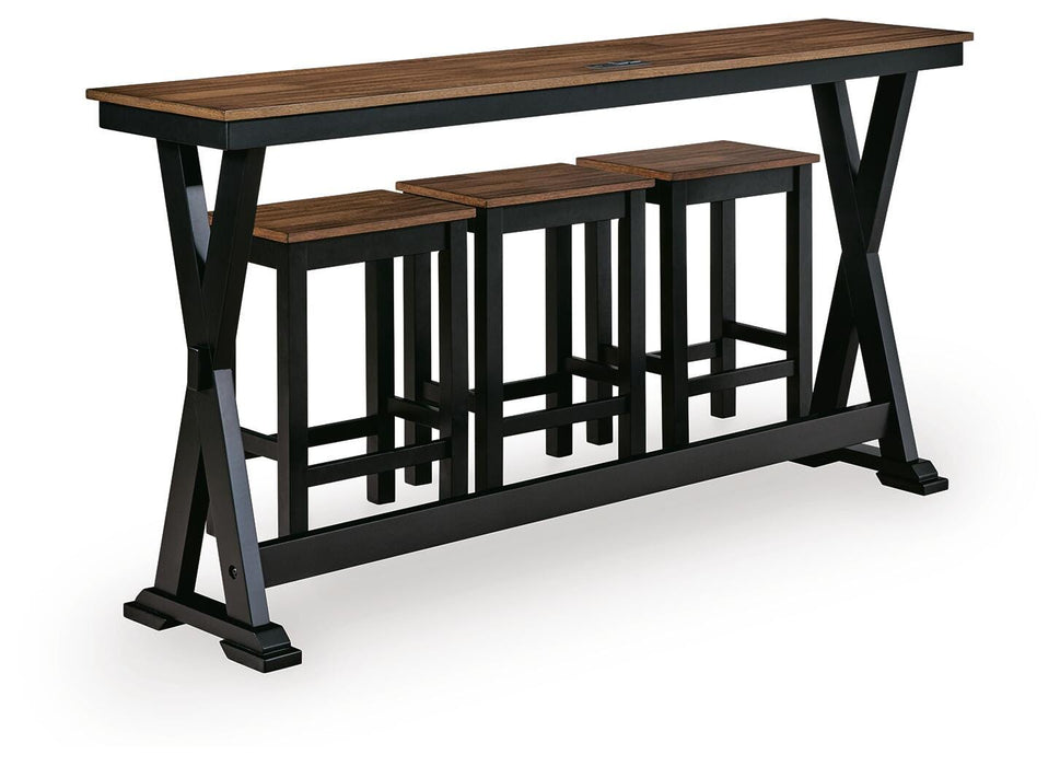 Wildenauer Counter Height Dining Table and 3 Barstools Set - Sigrist Furniture (Sturgis,MI)