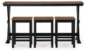 Wildenauer Counter Height Dining Table and 3 Barstools Set - Sigrist Furniture (Sturgis,MI)