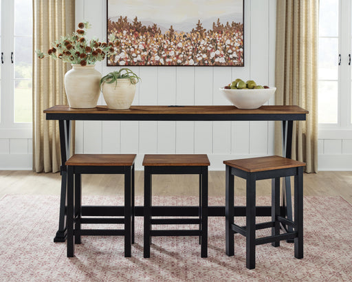 Wildenauer Counter Height Dining Table and 3 Barstools Set - Sigrist Furniture (Sturgis,MI)