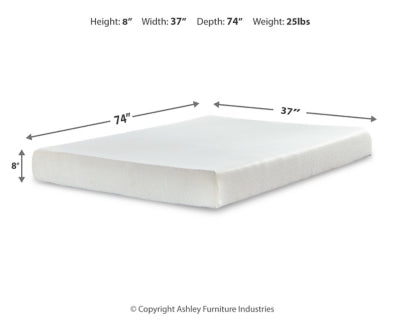Chime 8 Inch Memory Foam Mattress in a Box - Sigrist Furniture (Sturgis,MI)