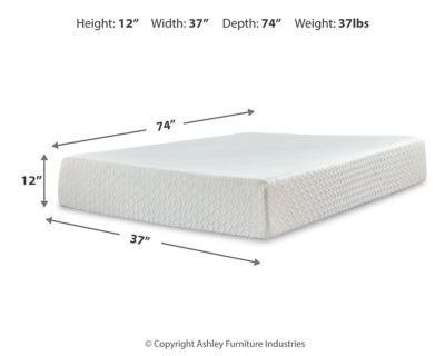 Chime 12 Inch Memory Foam Mattress in a Box - Sigrist Furniture (Sturgis,MI)