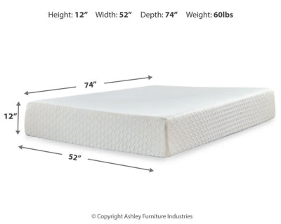 Chime 12 Inch Memory Foam Mattress in a Box - Sigrist Furniture (Sturgis,MI)
