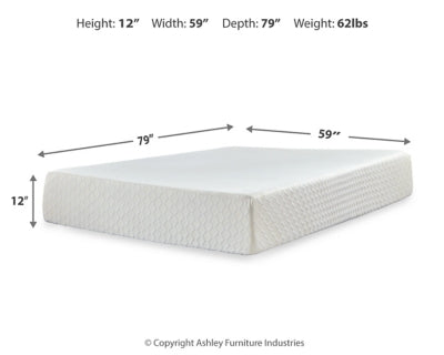 Chime 12 Inch Memory Foam Mattress in a Box - Sigrist Furniture (Sturgis,MI)