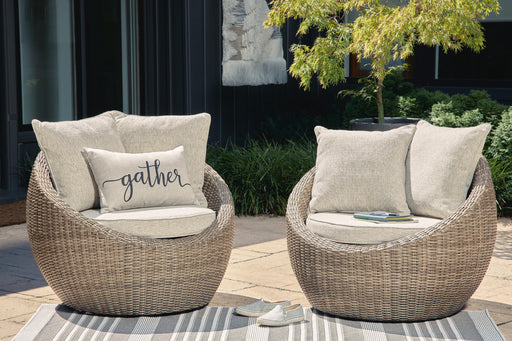 Danson Swivel Lounge with Cushion (Set of 2) - Sigrist Furniture (Sturgis,MI)