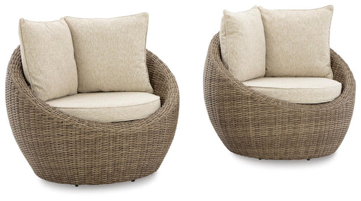 Danson Swivel Lounge with Cushion (Set of 2) - Sigrist Furniture (Sturgis,MI)