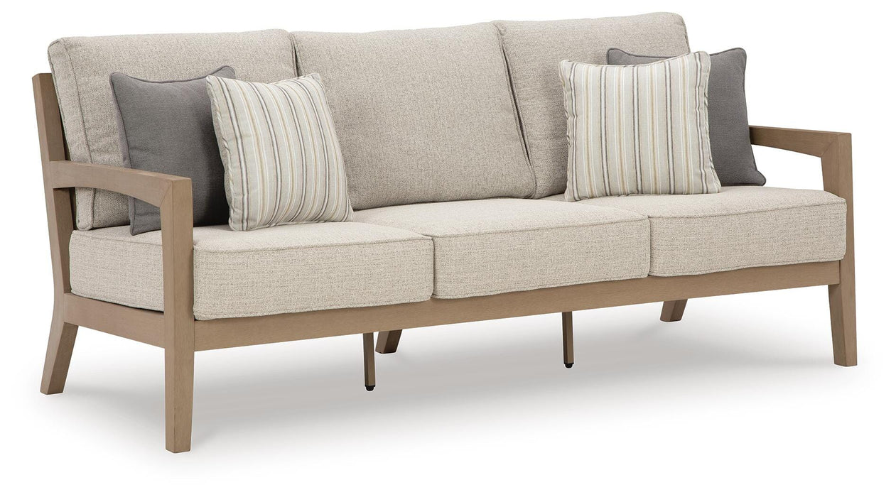 Hallow Creek Outdoor Sofa with Cushion - Sigrist Furniture (Sturgis,MI)
