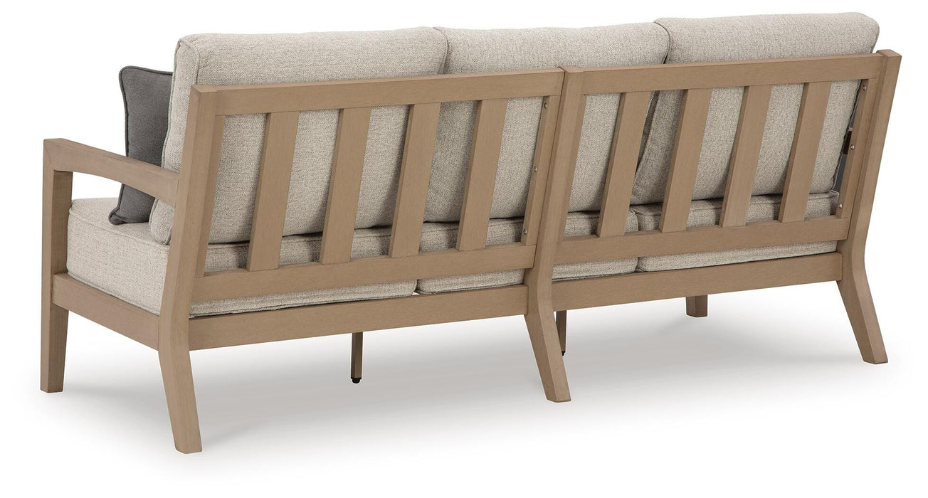 Hallow Creek Outdoor Sofa with Cushion - Sigrist Furniture (Sturgis,MI)