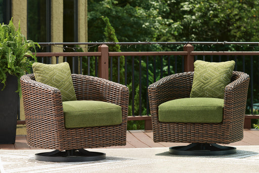 Horizon Hall Outdoor Swivel Lounge Chair with Cushion - Sigrist Furniture (Sturgis,MI)