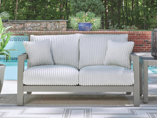 Hurley Park Outdoor Loveseat with Cushion - Sigrist Furniture (Sturgis,MI)