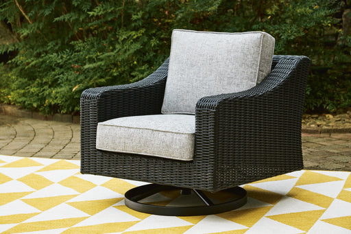 Beachcroft Outdoor Swivel Lounge with Cushion - Sigrist Furniture (Sturgis,MI)
