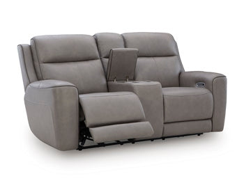 5Z-Comfort Power Reclining Loveseat with Console