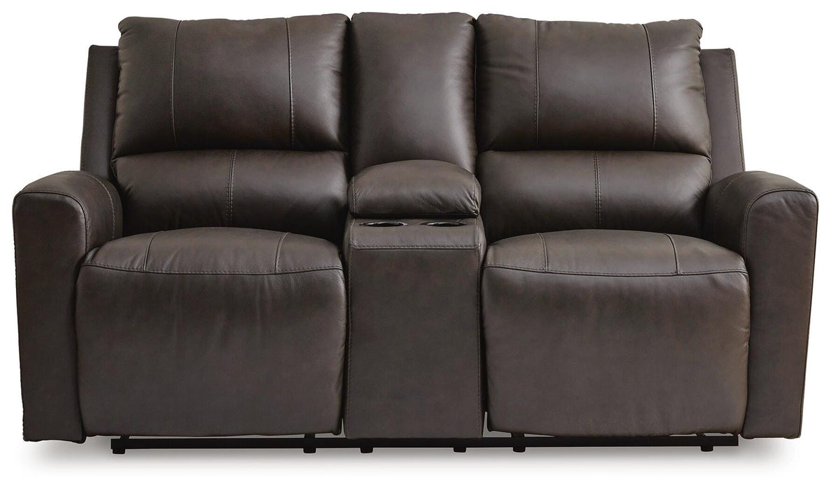 Boxmere Power Reclining Loveseat with Console - Sigrist Furniture (Sturgis,MI)