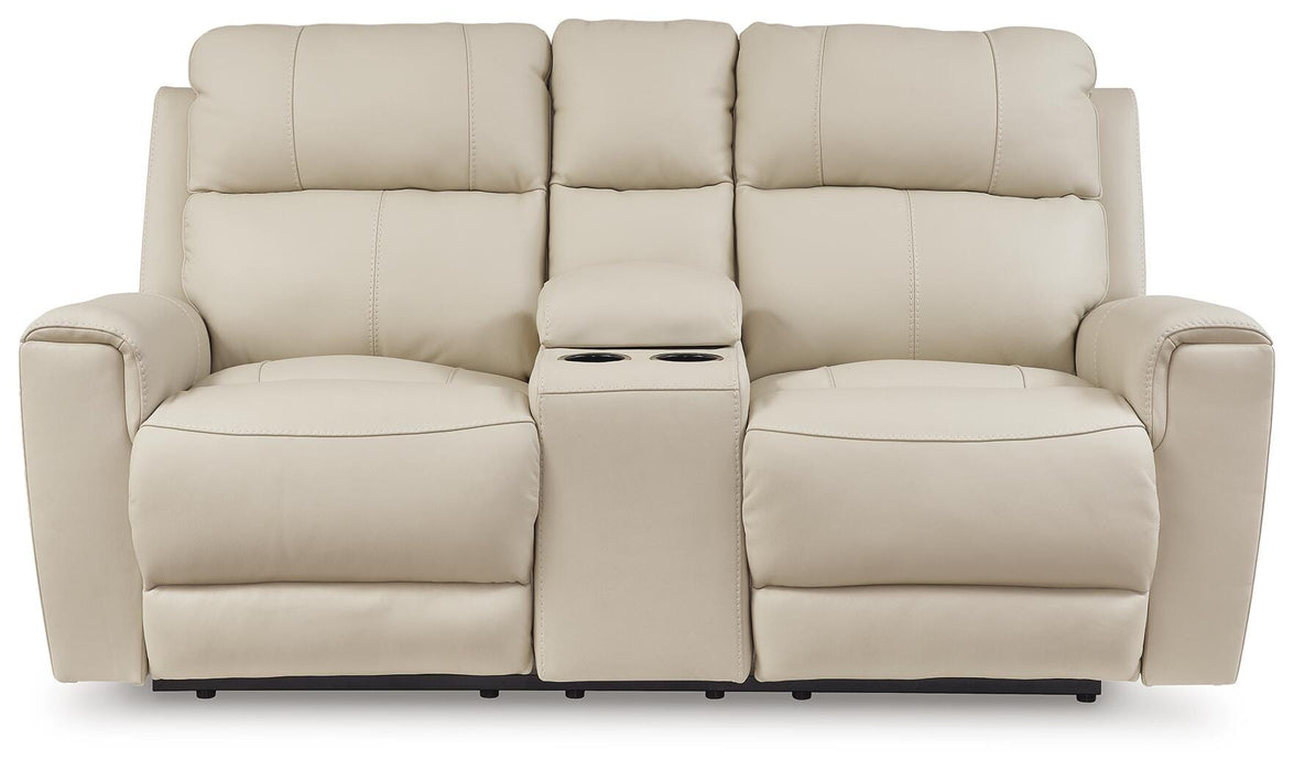 Dahlmoore Power Reclining Loveseat with Console - Sigrist Furniture (Sturgis,MI)