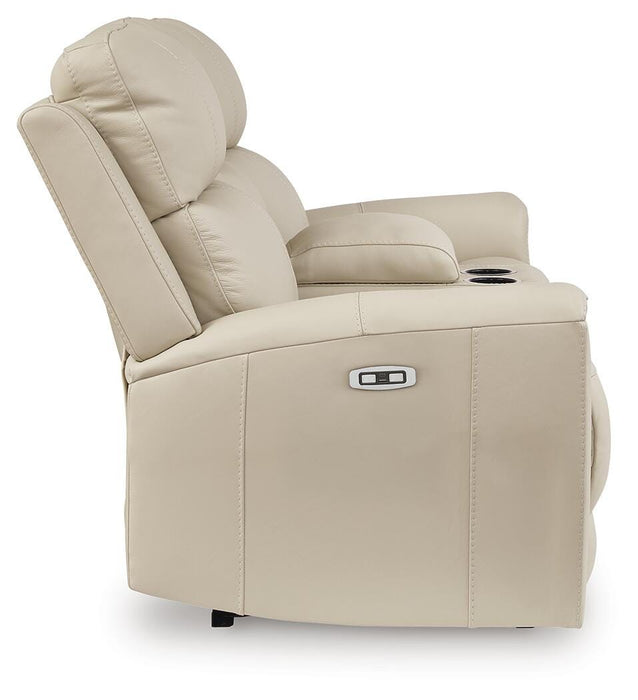 Dahlmoore Power Reclining Loveseat with Console - Sigrist Furniture (Sturgis,MI)
