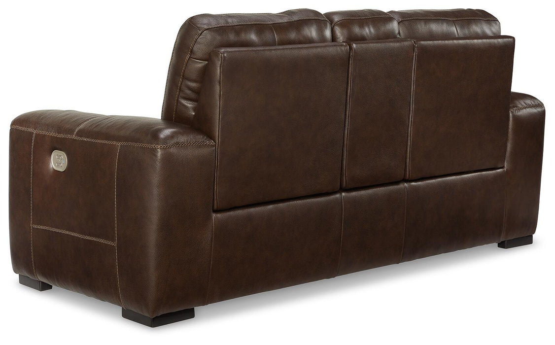 Alessandro Power Reclining Loveseat with Console - Sigrist Furniture (Sturgis,MI)