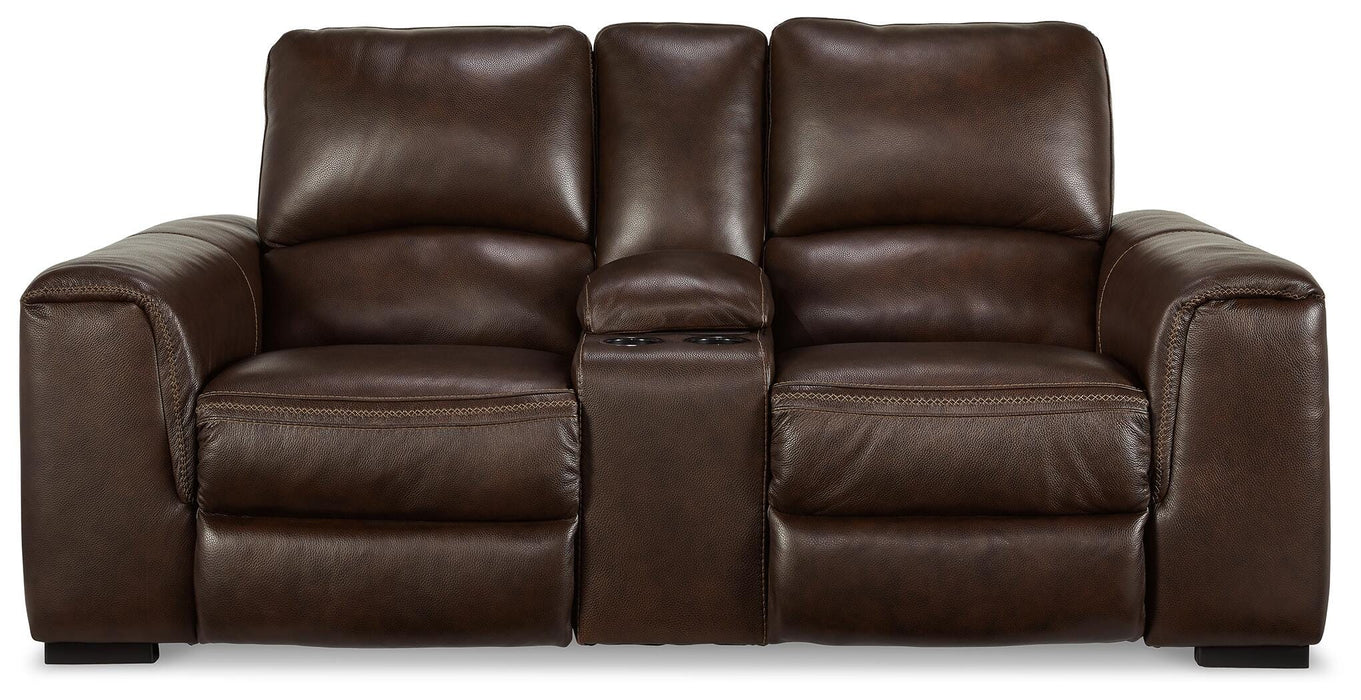 Alessandro Power Reclining Loveseat with Console - Sigrist Furniture (Sturgis,MI)