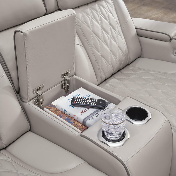 Boyington Power Reclining Loveseat with Console - Sigrist Furniture (Sturgis,MI)