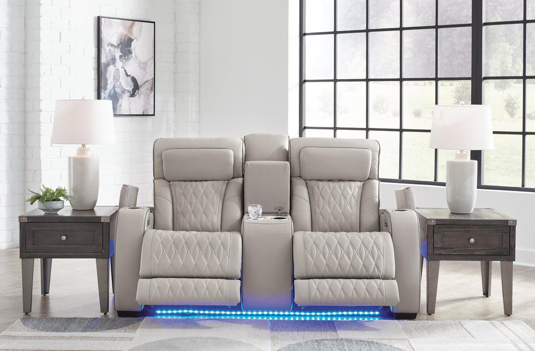 Boyington Power Reclining Loveseat with Console - Sigrist Furniture (Sturgis,MI)