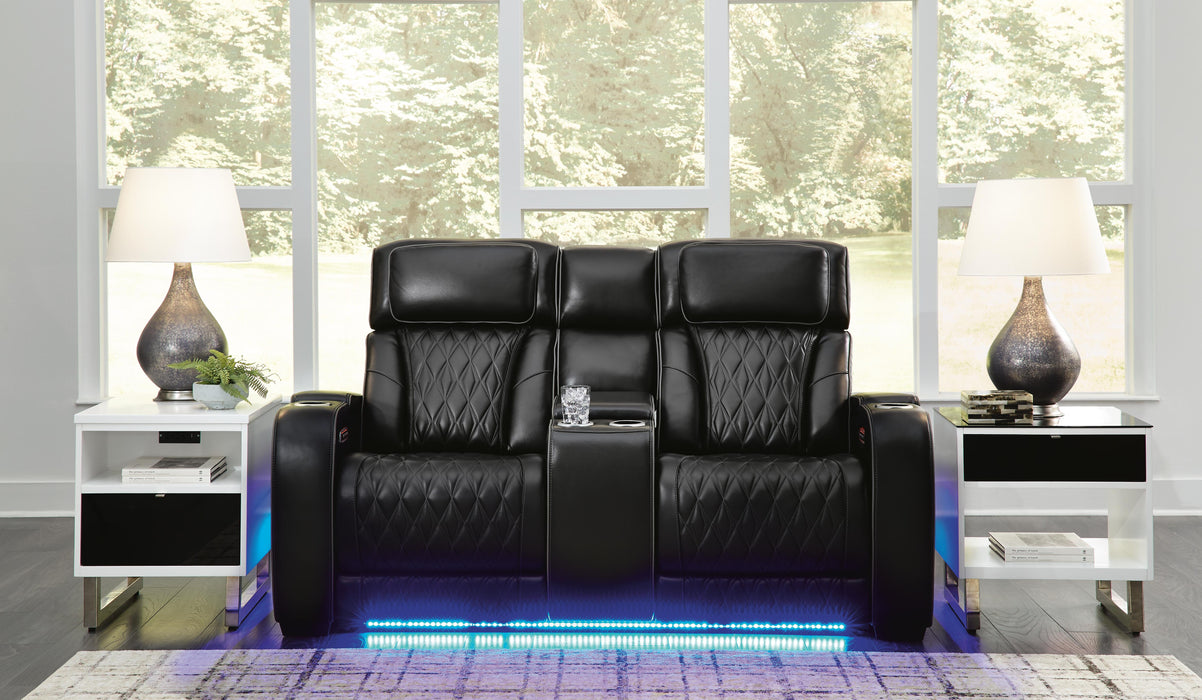 Boyington Power Reclining Loveseat with Console - Sigrist Furniture (Sturgis,MI)