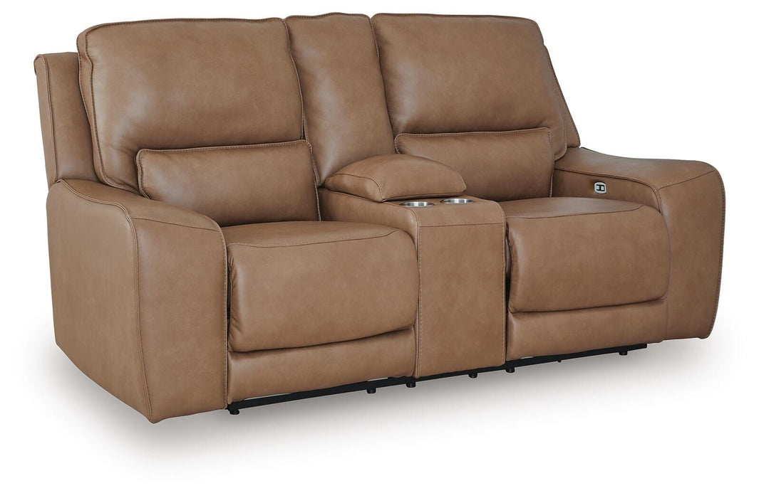 DeepWakes Power Reclining Loveseat with Console - Sigrist Furniture (Sturgis,MI)