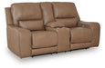 DeepWakes Power Reclining Loveseat with Console - Sigrist Furniture (Sturgis,MI)