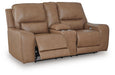 DeepWakes Power Reclining Loveseat with Console - Sigrist Furniture (Sturgis,MI)