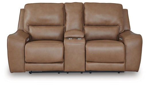 DeepWakes Power Reclining Loveseat with Console - Sigrist Furniture (Sturgis,MI)