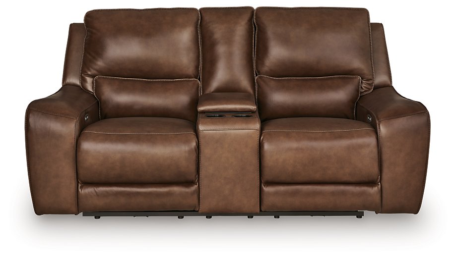 DeepWakes Power Reclining Loveseat with Console - Sigrist Furniture (Sturgis,MI)