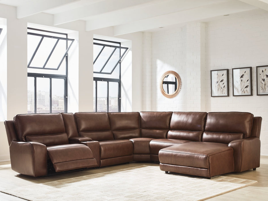 DeepWakes Power Reclining Sectional with Chaise - Sigrist Furniture (Sturgis,MI)