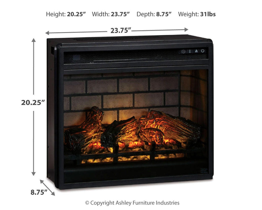 Entertainment Accessories Electric Infrared Fireplace Insert - Sigrist Furniture (Sturgis,MI)