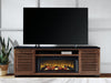 Kallari 84" TV Stand with Electric Fireplace - Sigrist Furniture (Sturgis,MI)