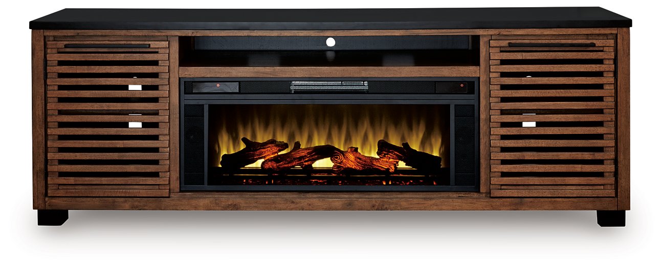 Kallari 84" TV Stand with Electric Fireplace - Sigrist Furniture (Sturgis,MI)