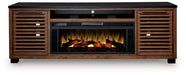 Kallari 84" TV Stand with Electric Fireplace - Sigrist Furniture (Sturgis,MI)