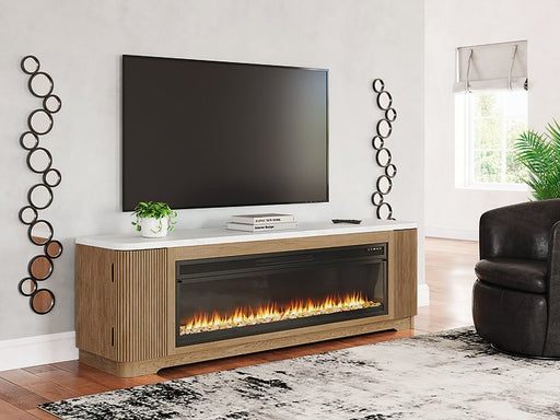Camdill 80" TV Stand with Electric Fireplace - Sigrist Furniture (Sturgis,MI)