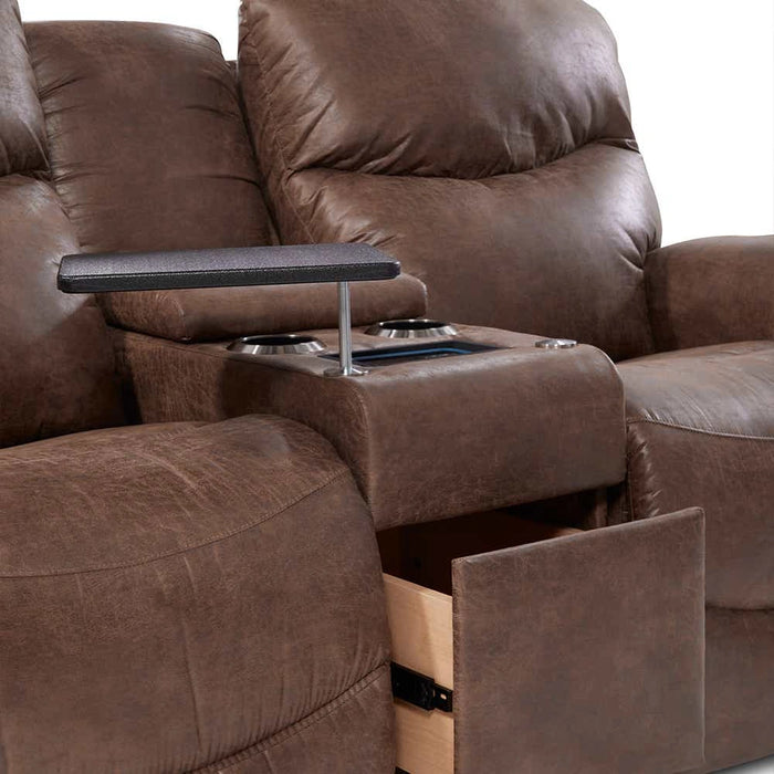 James Reclining Loveseat w/ Console