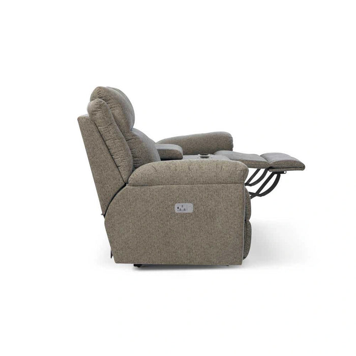 Joel Power Reclining Loveseat w/ Headrest, Lumbar & Console