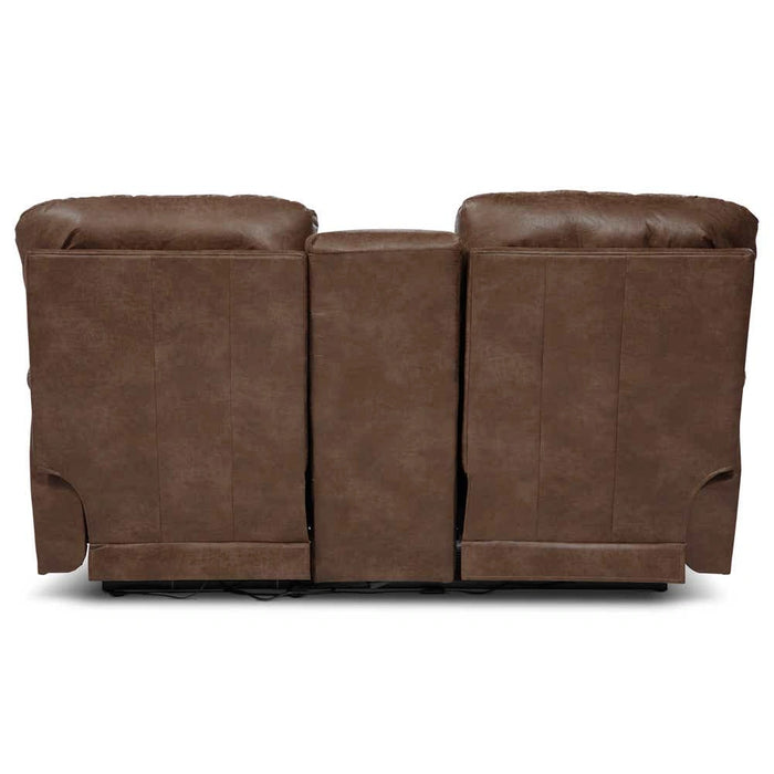James Power Reclining Loveseat w/ Headrest, Lumbar & Console