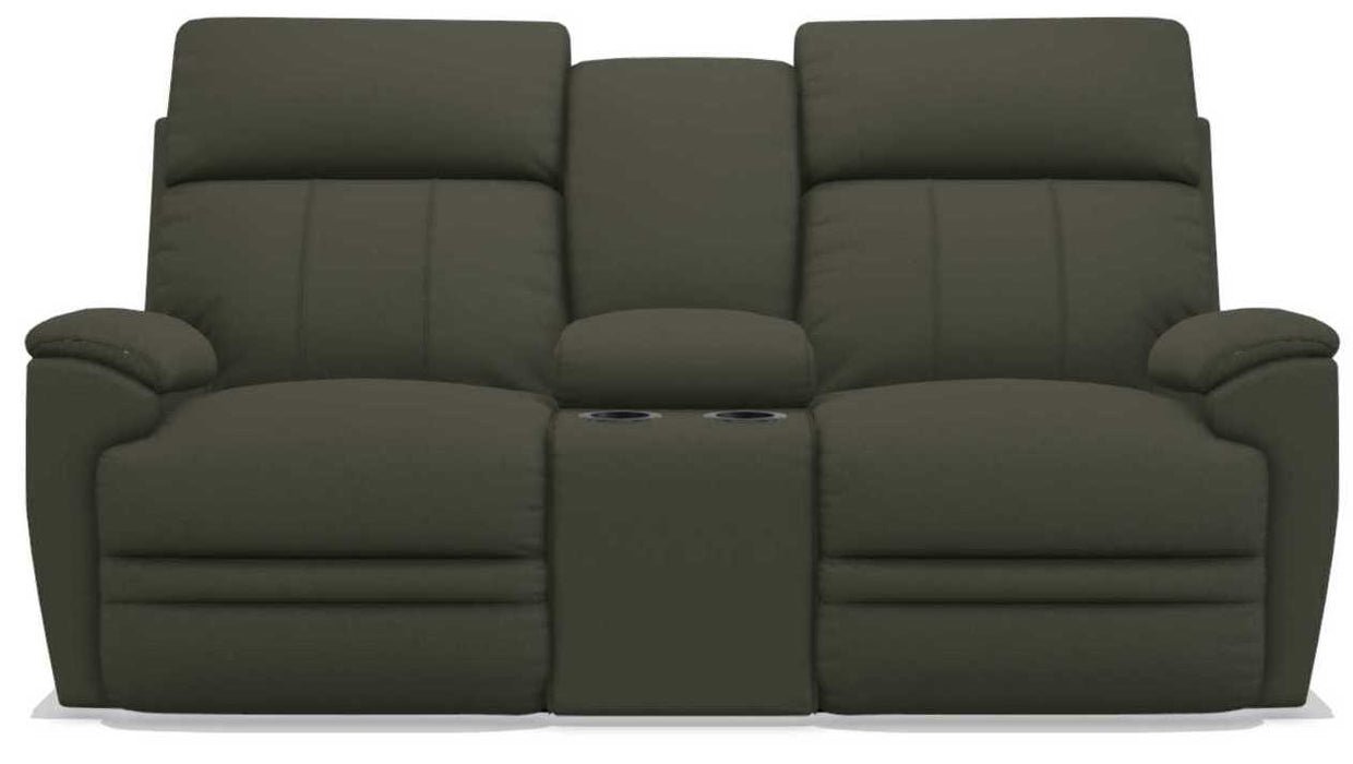 La-Z-Boy Talladega Charcoal Power Reclining Loveseat with Console - Sigrist Furniture (Sturgis,MI)