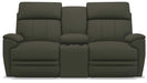 La-Z-Boy Talladega Charcoal Power Reclining Loveseat with Console - Sigrist Furniture (Sturgis,MI)