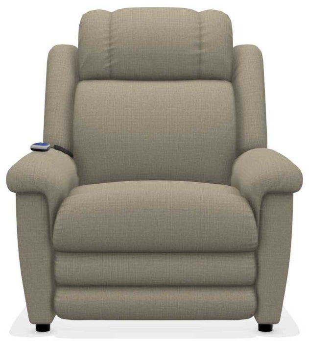 La-Z-Boy Clayton Bark Gold Power Lift Recliner with Massage and Heat - Sigrist Furniture (Sturgis,MI)