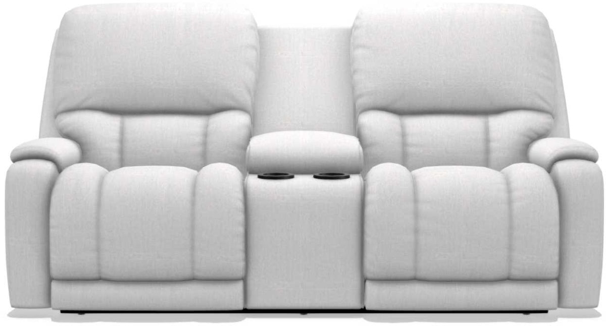 La-Z-Boy Greyson Muslin Power Reclining Loveseat with Headrest And Console - Sigrist Furniture (Sturgis,MI)