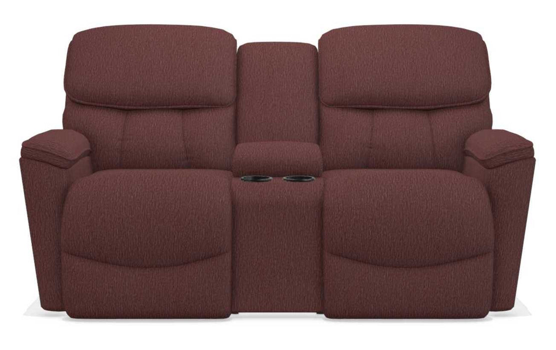 La-Z-Boy Kipling Burgundy Power Reclining Loveseat With Console - Sigrist Furniture (Sturgis,MI)