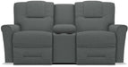 La-Z-Boy Easton Grey Power Reclining Loveseat with Headrest And Console - Sigrist Furniture (Sturgis,MI)