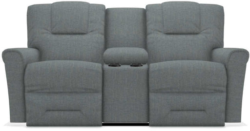 La-Z-Boy Easton PowerRecline La-Z-Time Stonewash Reclining Console Loveseat - Sigrist Furniture (Sturgis,MI)