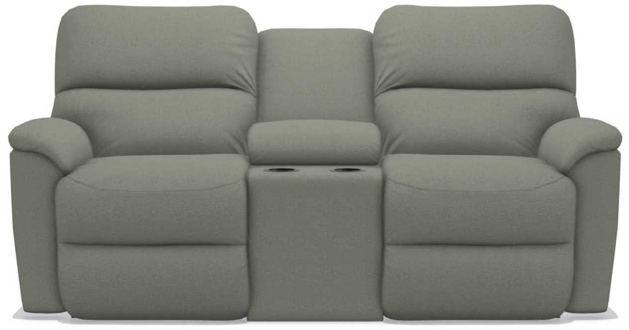 La-Z-Boy Brooks Fossil Power Reclining Loveseat with Headrest and Console